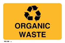 Recycle Organic Waste Only Label 